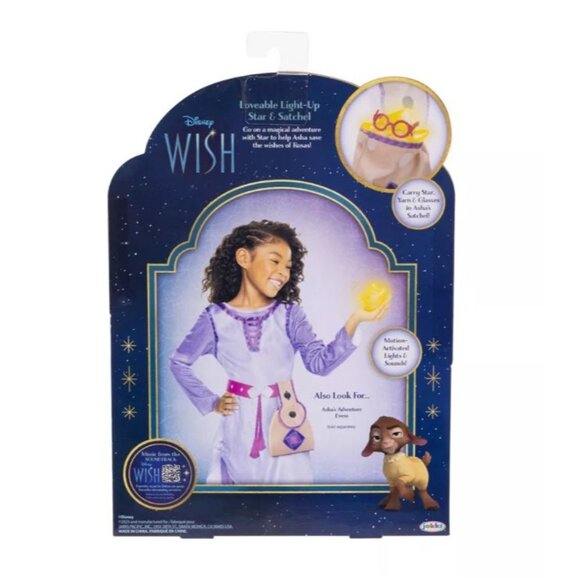 Disney Jakks Pacific Wish Loveable Light-Up Star & Satchel - Picture 10 of 10